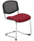 4 Nowy Styl Besucherstuhl Iso Ergo Mesh bordeaux Stoff