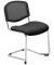 4 Nowy Styl Besucherstuhl Iso Ergo Mesh anthrazit, schwarz Stoff