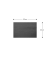 Magnettafel 90,0 x 60,0 cm grau