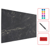 Magnettafel 90,0 x 60,0 cm schwarz