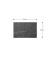 Magnettafel 90,0 x 60,0 cm schwarz
