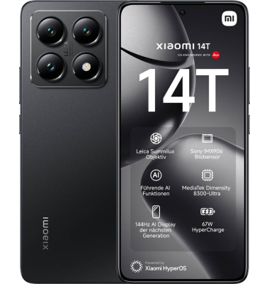 14T Dual-SIM-Smartphone titan schwarz 256 GB