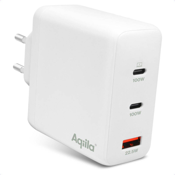 8716778931928 - Chargebird W4 GaN-Ladeadapter weiß 100 Watt 8716778931928 Aqiila 8716778931928 - Chargebird W4 GaN-Ladeadapter weiß 100 Watt 8716778931928 Aqiila