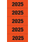 Jahreszahlen 1685, 2025, rot, 60x26mm, selbstklebend