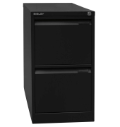 Hängeregistraturschrank 41,3 x 62,2 x 71,1 cm 2 Schubfächer schwarz