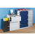 Hängeregistraturschrank 41,3 x 62,2 x 71,1 cm 2 Schubfächer schwarz