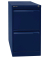 Hängeregistraturschrank, einbahnig, 2 Hängeregistraturen, blau