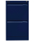 Hängeregistraturschrank, einbahnig, 2 Hängeregistraturen, blau