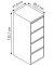 Hängeregistraturschrank 41,3 x 62,2 x 132,1 cm 4 Schubfächer schwarz