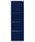 Hängeregistraturschrank, einbahnig, 4 Hängeregistraturen, blau