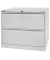 H&auml;ngeregistraturschrank DF2645 Office, lichtgrau, 2 Schubladen, 2-bahnig