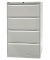 H&auml;ngeregistraturschrank DF4696 Office, verkehrswei&szlig;, 4 Schubladen, 2-bahnig