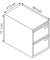 Hängeregistraturschrank 41,3 x 62,2 x 71,1 cm 2 Schubfächer silber