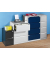 Hängeregistraturschrank 41,3 x 62,2 x 71,1 cm 2 Schubfächer silber