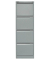 Hängeregistraturschrank 41,3 x 62,2 x 132,1 cm 4 Schubfächer silber