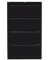 Hängeregistraturschrank 80 x 62,2 x 132,1 cm 4 Schubfächer schwarz