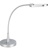 LED-Schreibtischlampe, silber, mit Standfu&szlig;