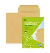 Versandtaschen 30002518, C4, ohne Fenster, selbstklebend, 90g, braun