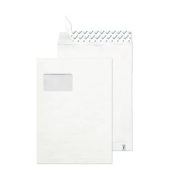 Versandtaschen 30001141, C4, mit Fenster, haftklebend, 55g, weiß