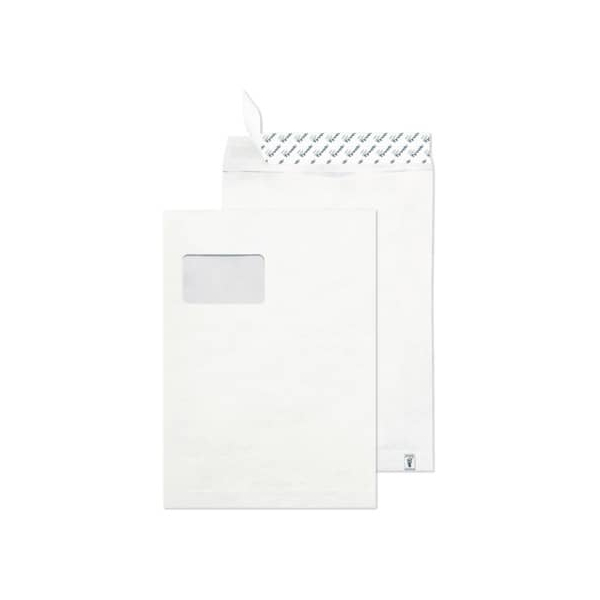 4018529007826 - Versandtaschen Tyvek 30001141 C4 mit Fenster haftklebend 55g weiß 4018529007826 100 Stück