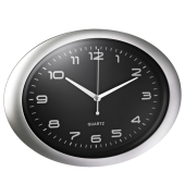 Wanduhr 186-11 oval si/sw
