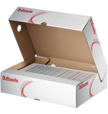 Archivbox 128005, A4, wei&szlig;, Karton