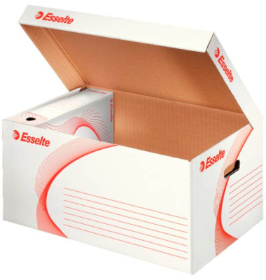 Archivcontainer 128900, weiß, Karton Archivcontainer 128900, weiß, Karton