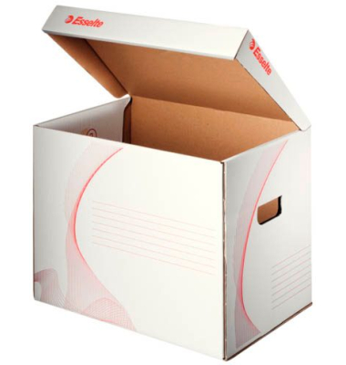 Archivcontainer 128911, weiß, Karton Archivcontainer 128911, weiß, Karton