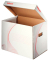 Archivcontainer 128911, weiß, Karton