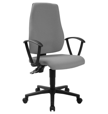 Bürostuhl MAXX 500, M500RG23 Stoff grau, Gestell schwarz