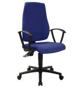 Bürostuhl MAXX 500, M500RG26 Stoff blau, Gestell schwarz