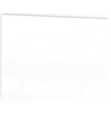 Glas-Magnettafel 90,0 x 60,0 cm weiß