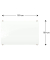Glas-Magnettafel 150,0 x 100,0 cm weiß