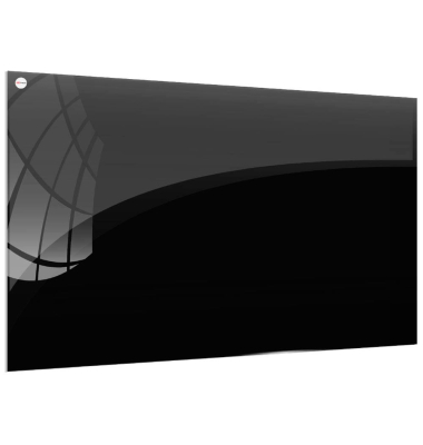 Glas-Magnettafel 60,0 x 40,0 cm schwarz