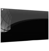 Glas-Magnettafel 90,0 x 60,0 cm schwarz