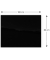 Glas-Magnettafel 100,0 x 80,0 cm schwarz