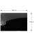 Glas-Magnettafel 200,0 x 100,0 cm schwarz