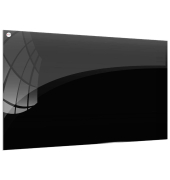 Glas-Magnettafel 80,0 x 60,0 cm schwarz