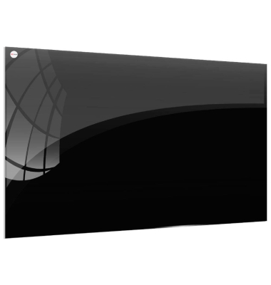 Glas-Magnettafel 80,0 x 60,0 cm schwarz