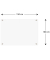 Glas-Magnettafel 150,0 x 100,0 cm transparent