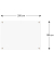 Glas-Magnettafel 200,0 x 100,0 cm transparent