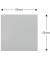 Glas-Magnettafel 50,0 x 50,0 cm grau