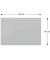 Glas-Magnettafel 90,0 x 60,0 cm grau