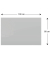 Glas-Magnettafel 100,0 x 80,0 cm grau