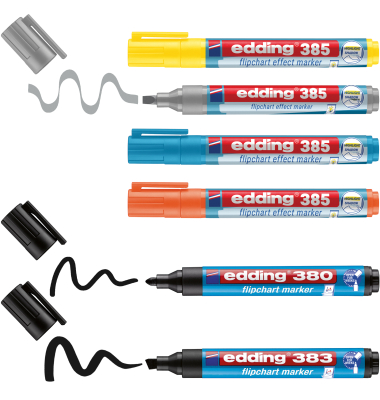 Flipchartmarker Set 4-385-380-383-6 sort 6St