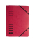 Eckspannmappe 24007-01, A4 rot Karton 335g, f&uuml;r ca. 150 Blatt  (80 g/m&sup2;), mit 3 Einschlagklappen