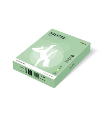 Kopierpapier Maestro Color 9417-MG28A16S mittelgrün pastell A4 160g 
