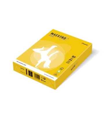 Kopierpapier Maestro Color 9417-IG50A16S gelb intensiv A4 160g 