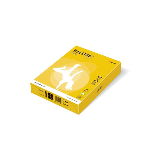 9003974424392 - Kopierpapier Maestro Color 9417-IG50A16S gelb intensiv A4 160g 250 Blatt 9003974424392 250 Blatt