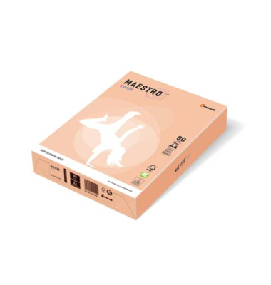 Kopierpapier Maestro Color 9417-SA24A16S lachs pastell A4 160g 